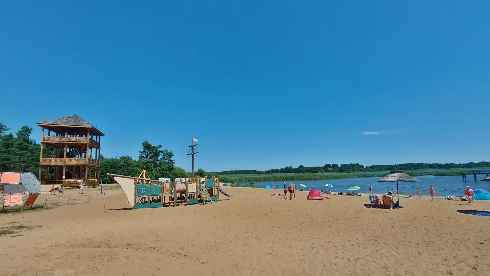 Plaża w Rudni nad Zalewem Siemianówka