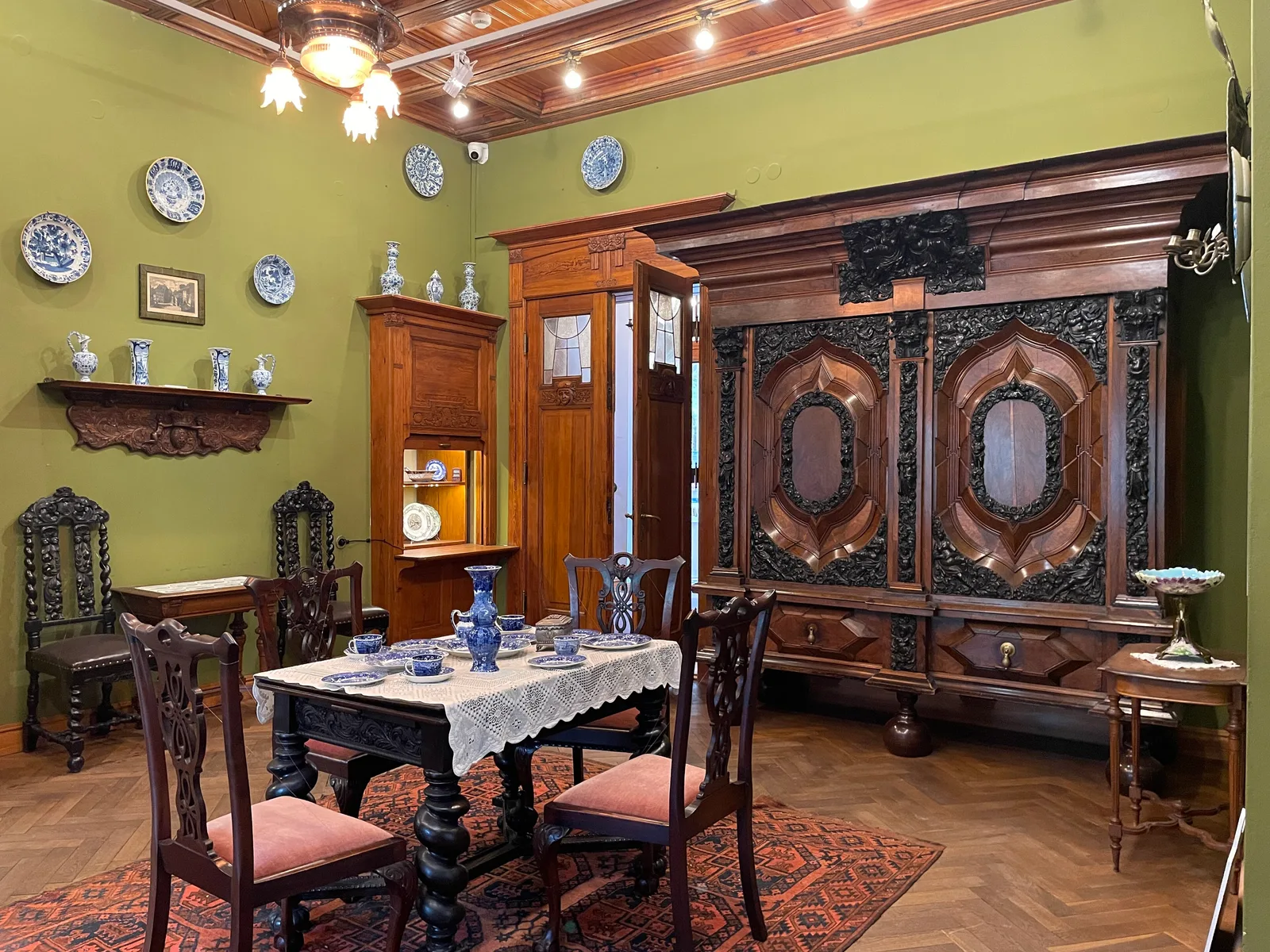 Dining room in the Sopot Museum (Poland).