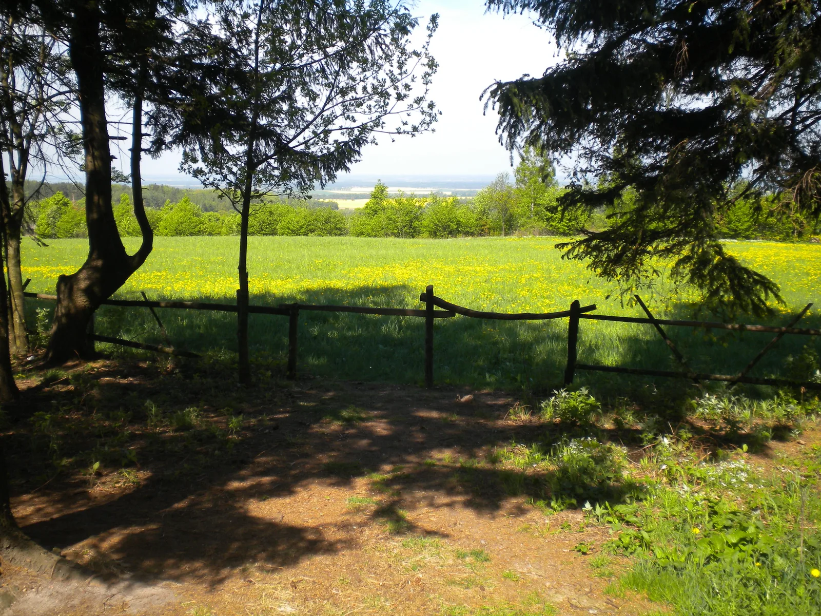 Blick vom höchsten Punkt der Kernsdorfer Höhe - Dylewska Góra am 9. Mai 2012