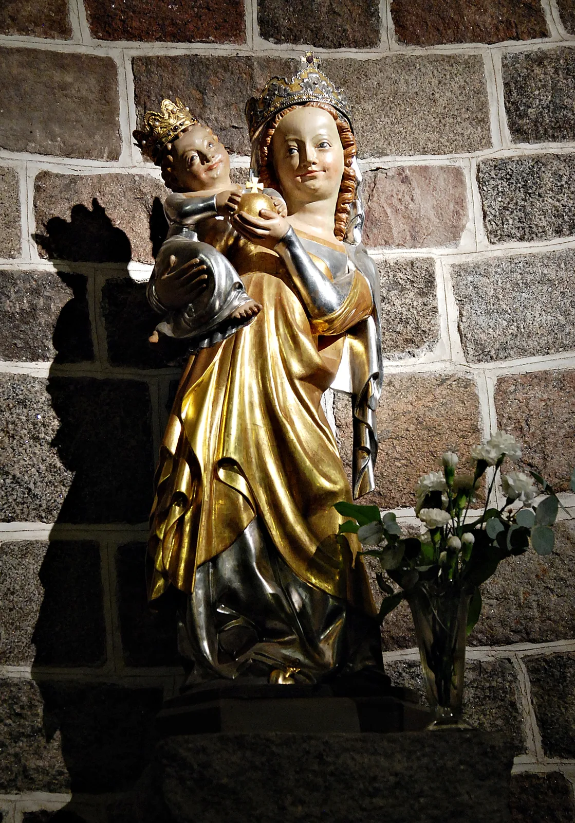 Gothic Madonna from St. Mary Church in Inowrocław, Poland.