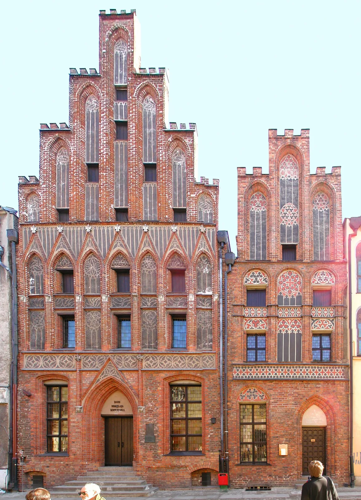Reorted birthplace of Copernicus — in Toruń, Poland. Example of Polish Brick Gothic architecture .
