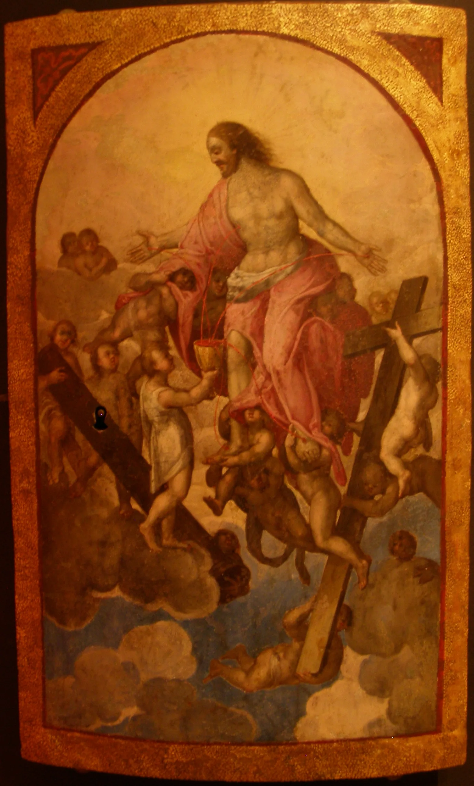 Kętrzyn - Wojciech Kętrzyński Regional Museum - Wounded Christ, tabernacle door, 18th century