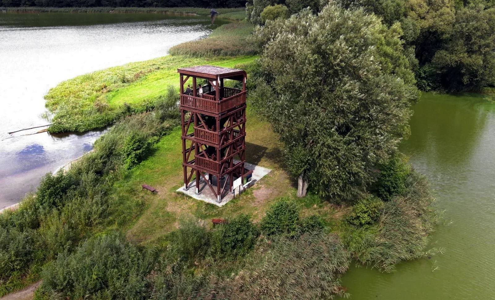 Wieża widokowa nad Jeziorem Lidzbarskim