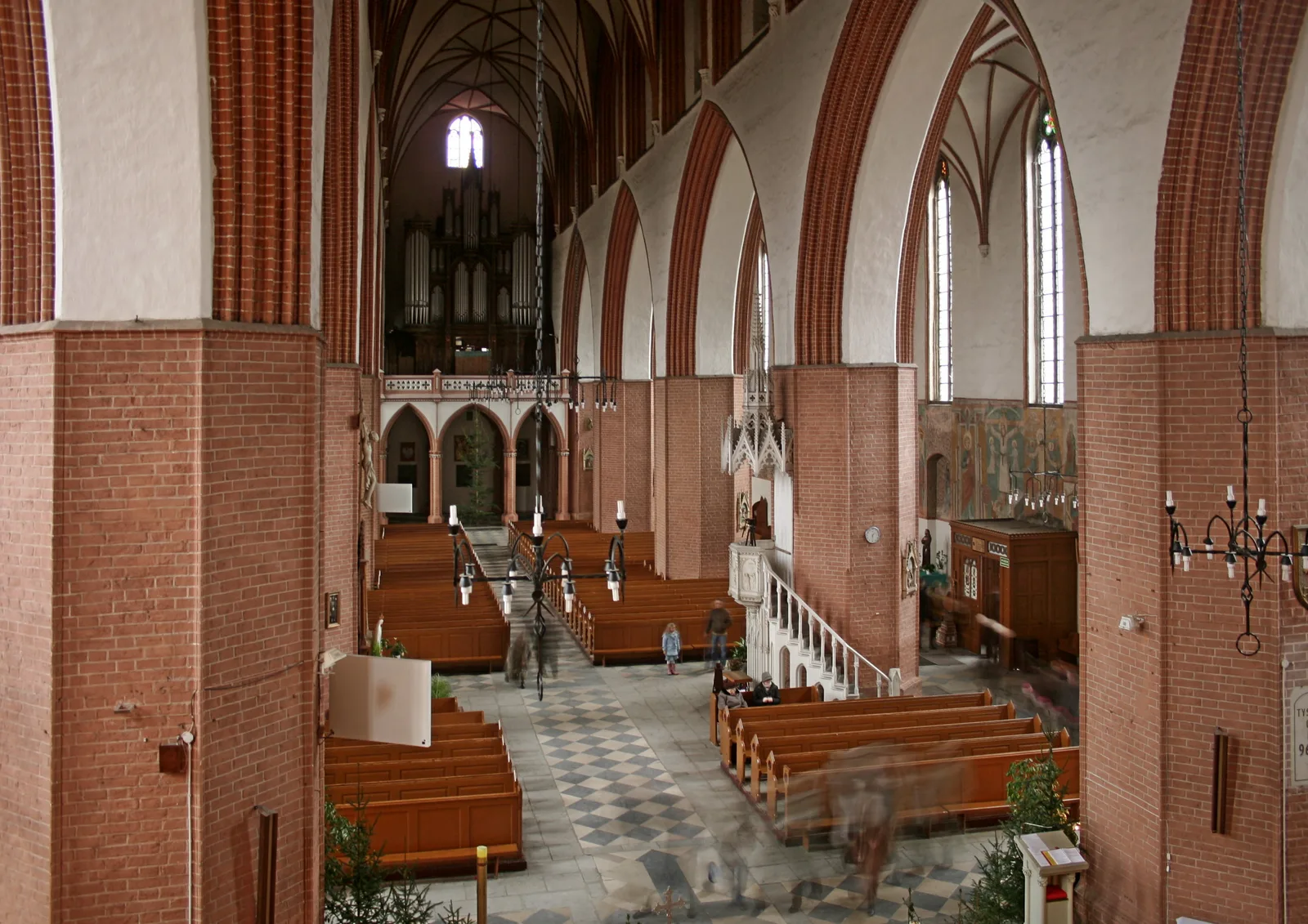 Kwidzyn Cathedral, seen from the upper church