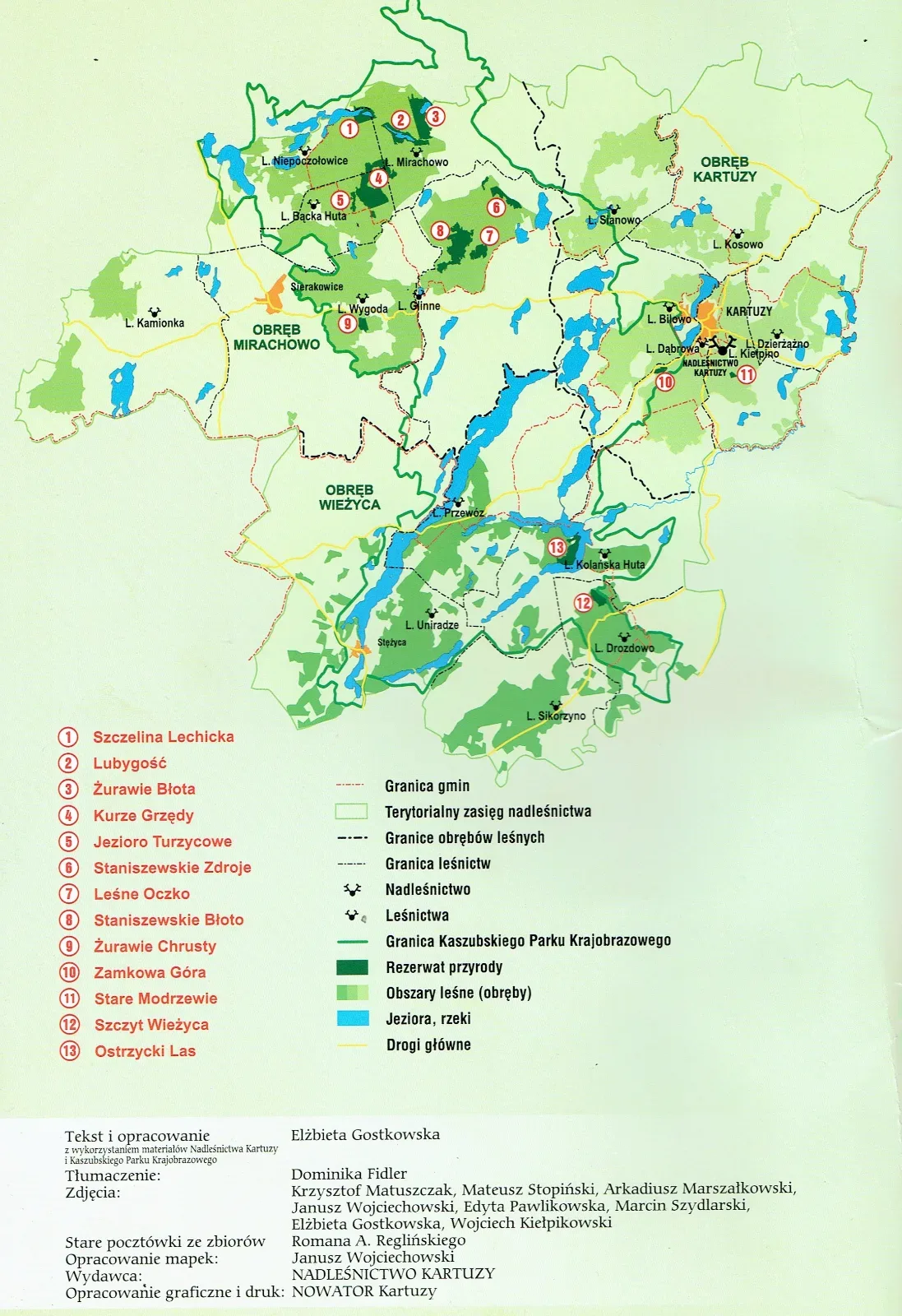 Mapa Rezerwat Ostrzycki Las