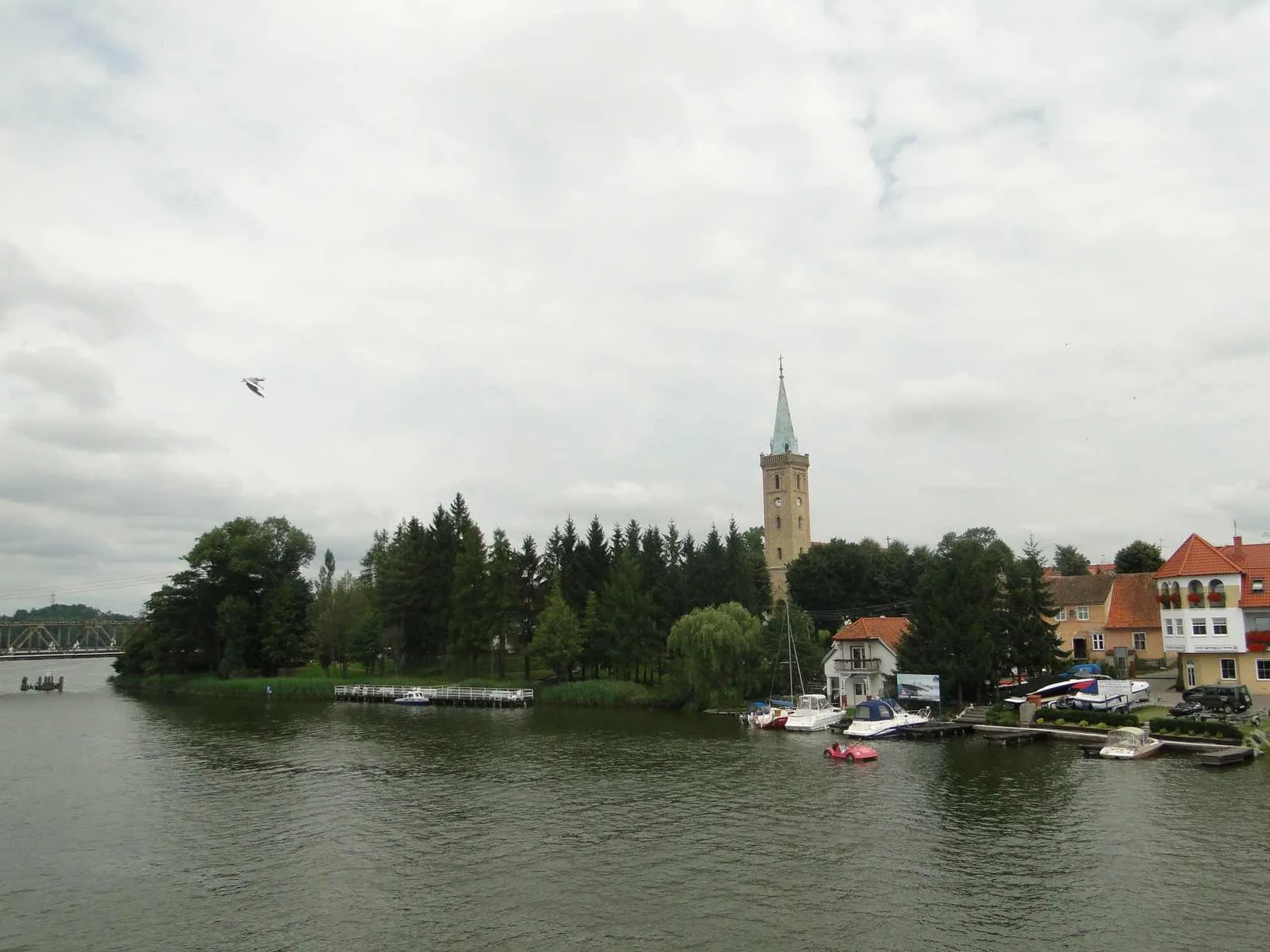 Mikołajki seen from bridge