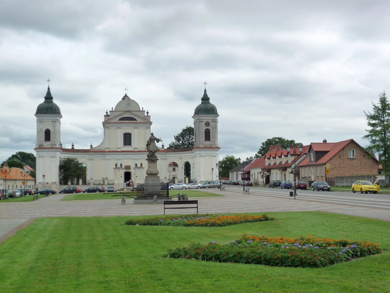 Tykocin - the square and the Holy Trinity church