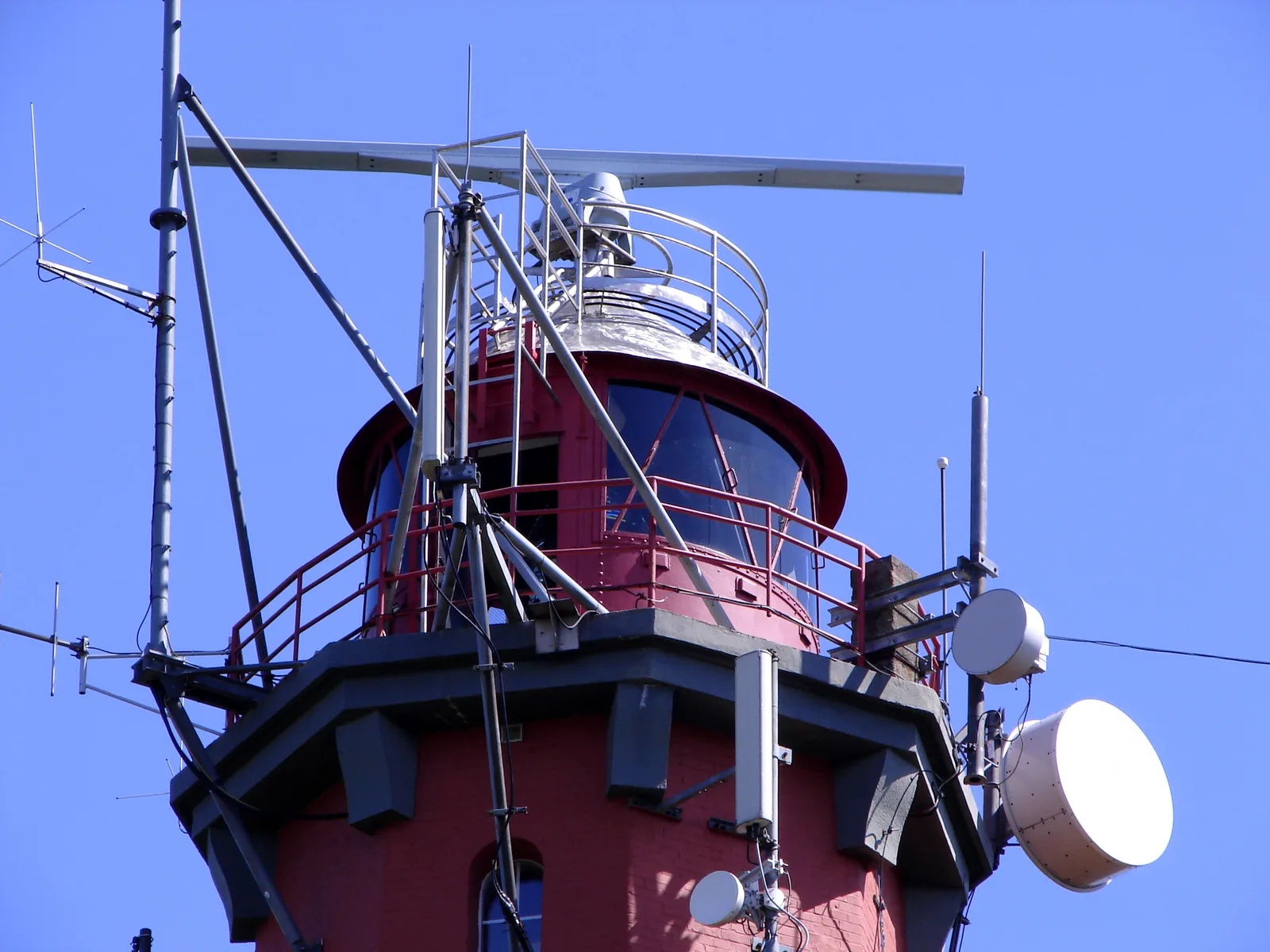Latarnia morska Hel, Lighthouse Hel, Poland, GSM, UKF, GPS, radar antenna