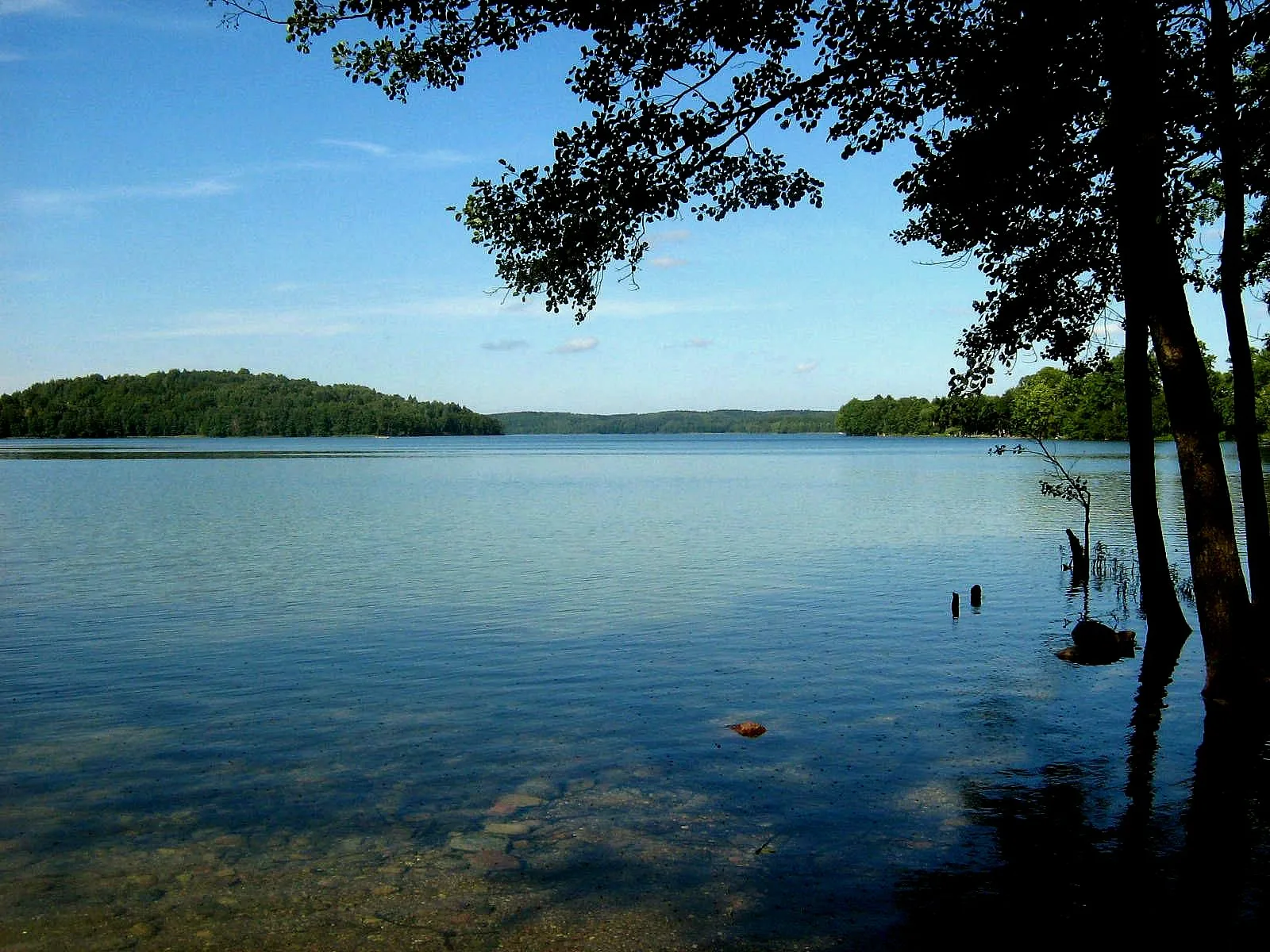 Jezioro Hańcza , widok na północ