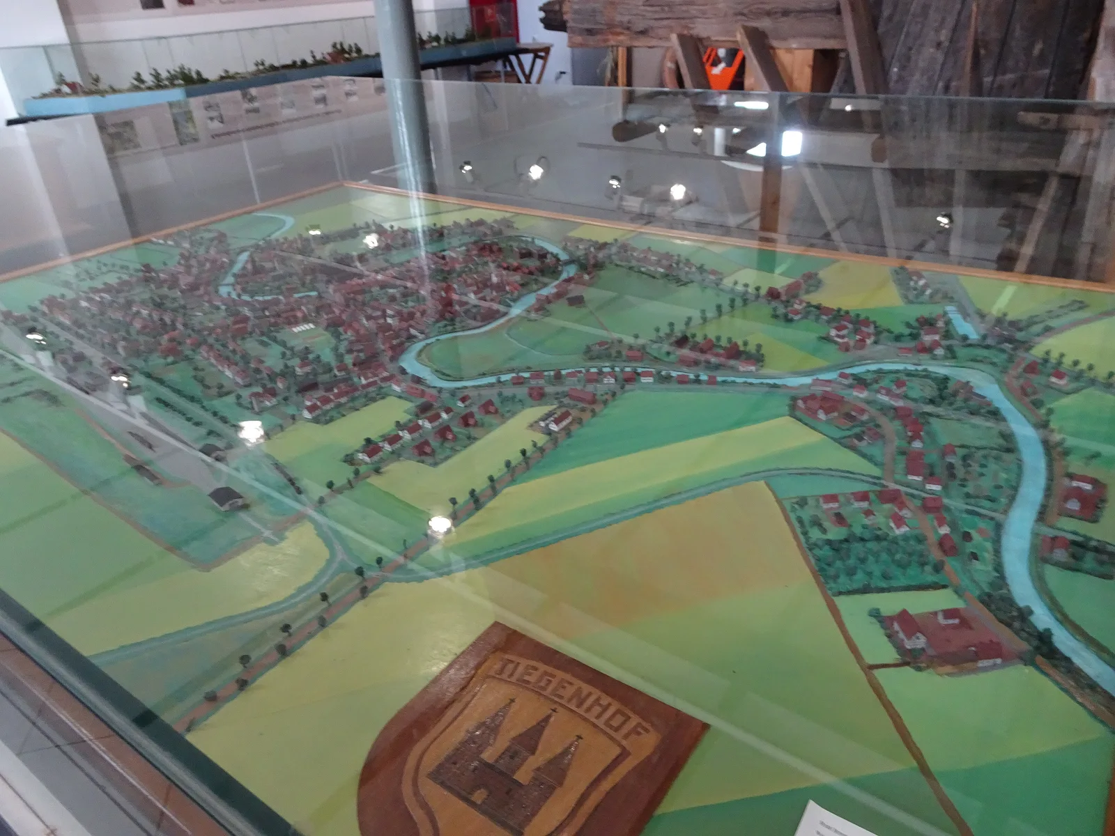 0Nowy Dwór Gdański, Żuławski Park Historyczny, Muzeum Żuławskie, piętro dolne, makieta Nowego Dworu wg stanu na rok ok. 1910