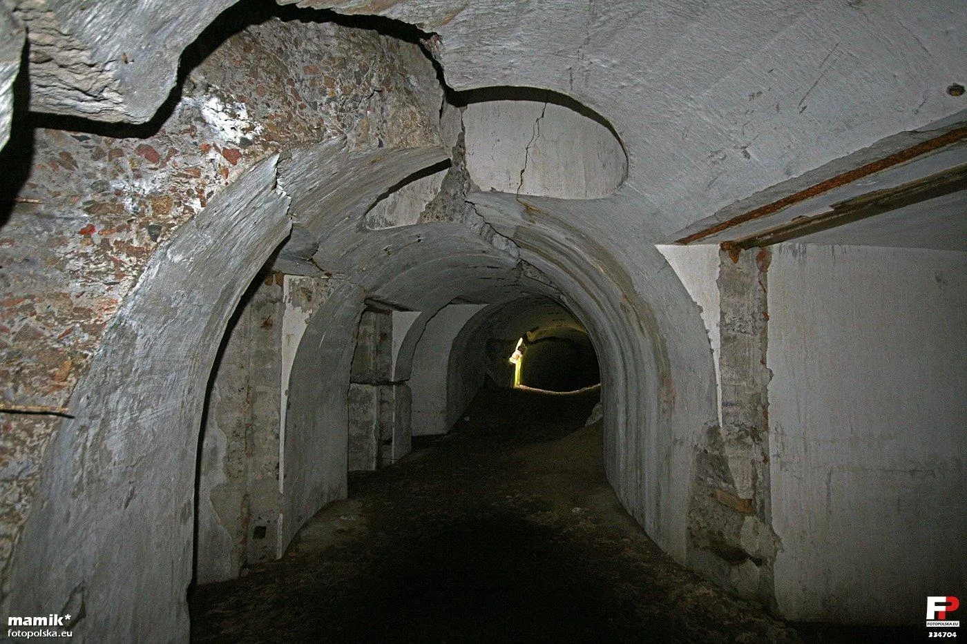 Korytarz w Forcie Centralnym