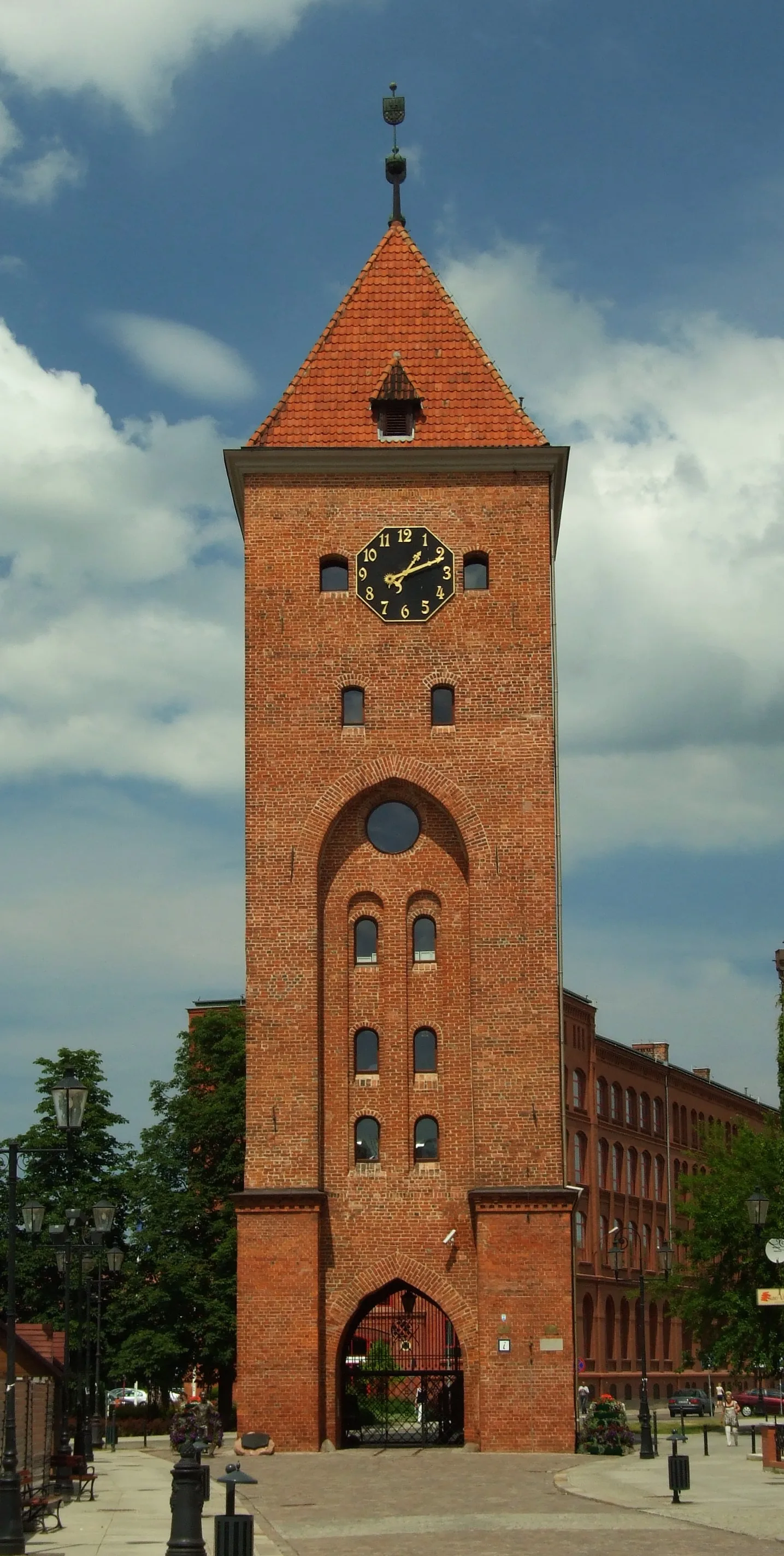 Brama Targowa gate on northern edge of the town of Elbląg, Poland