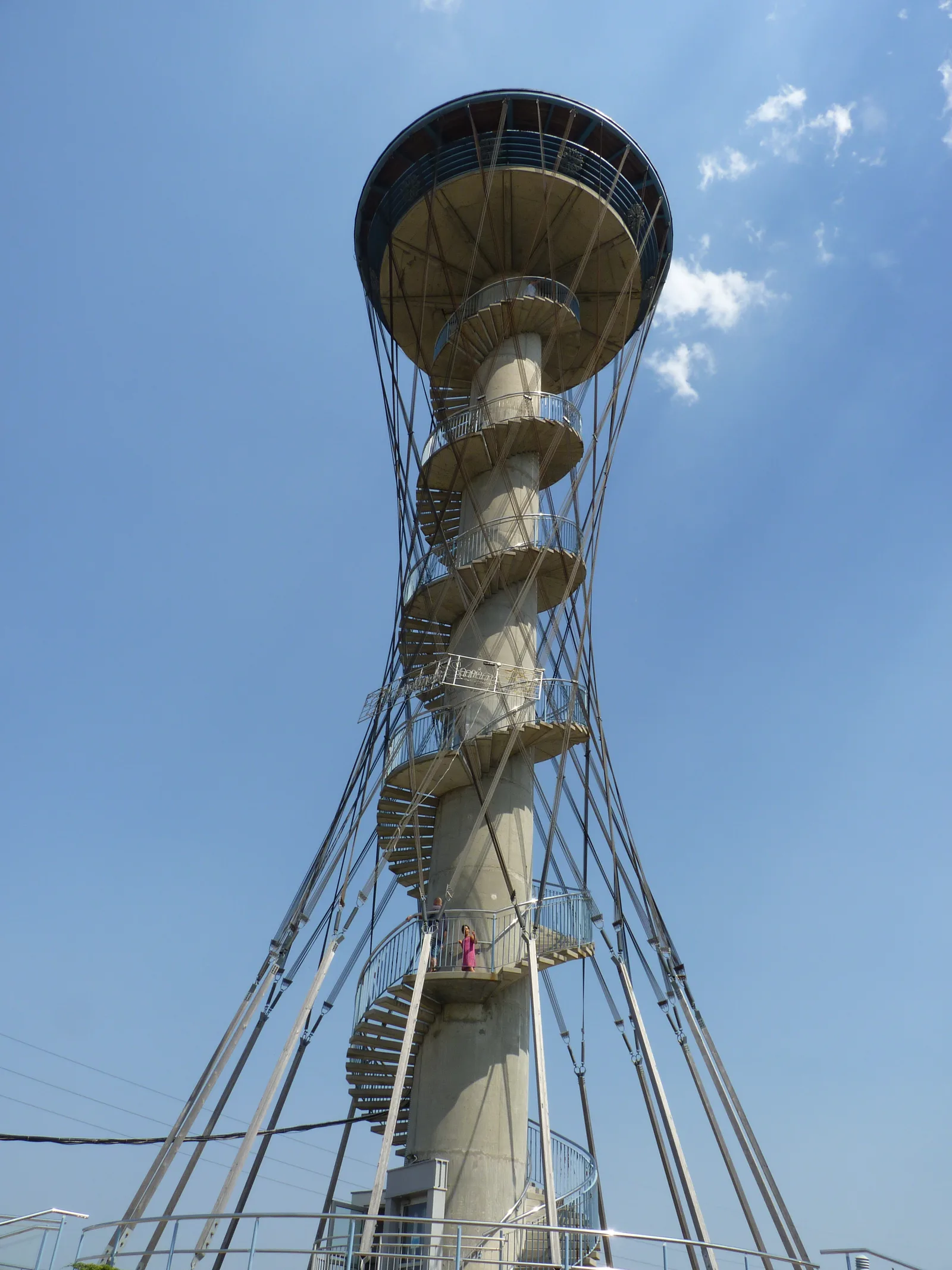 The viewing tower at the Kashubian Eye Complex near Gniewino