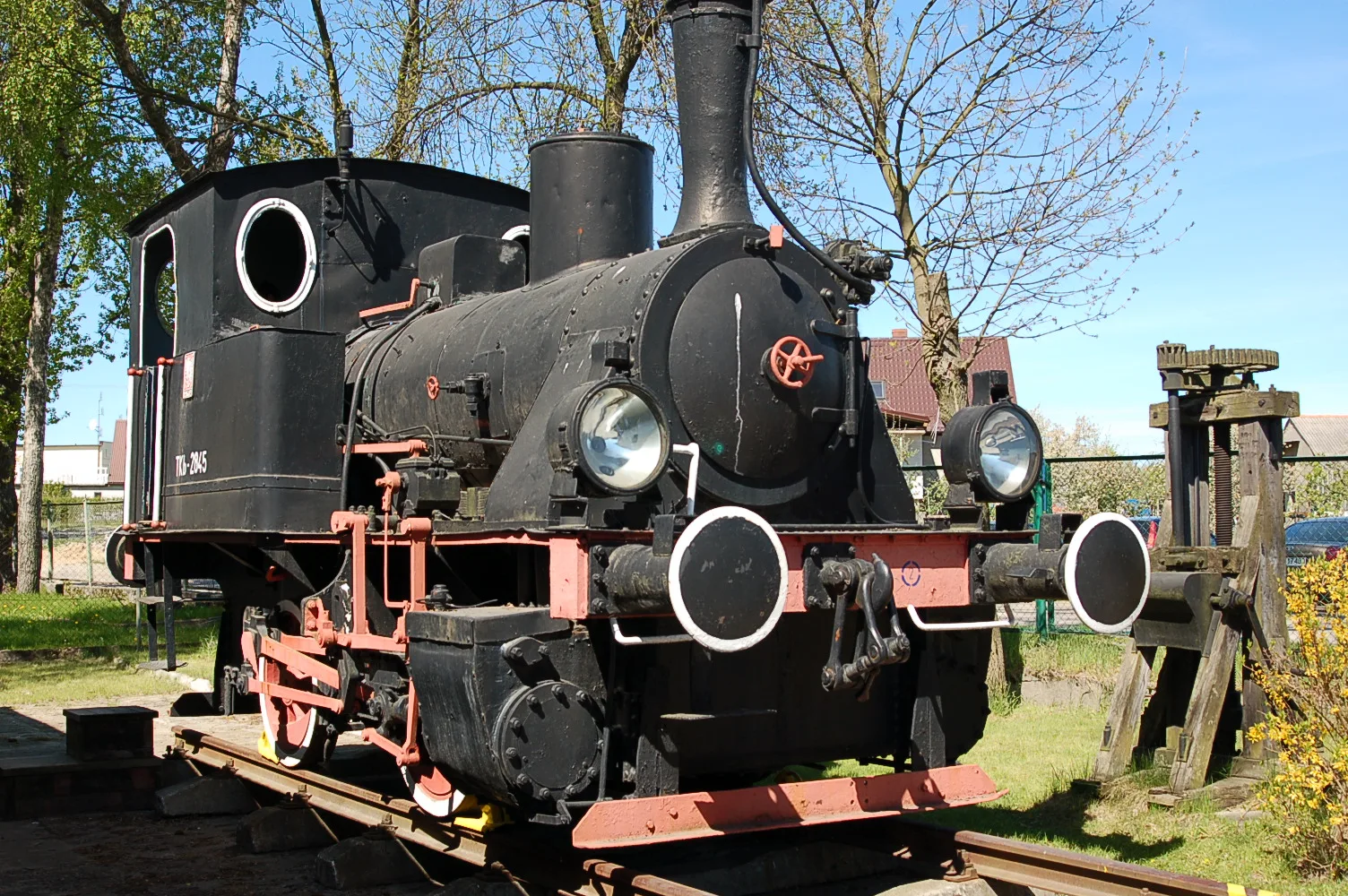 TKb-2845 locomotive in Skansen Parowozownia Kościerzyna