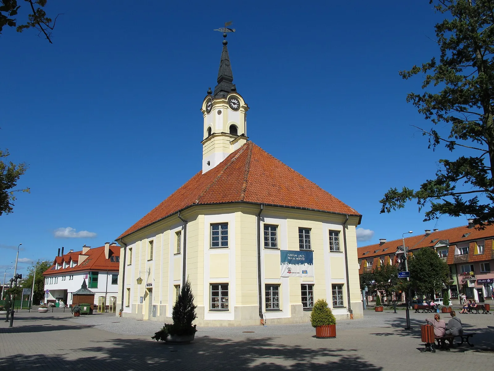 Town hall by Mickiewicza 45 in Bielsk Podlaski, gmina Bielsk Podlaski, podlaskie, Poland.