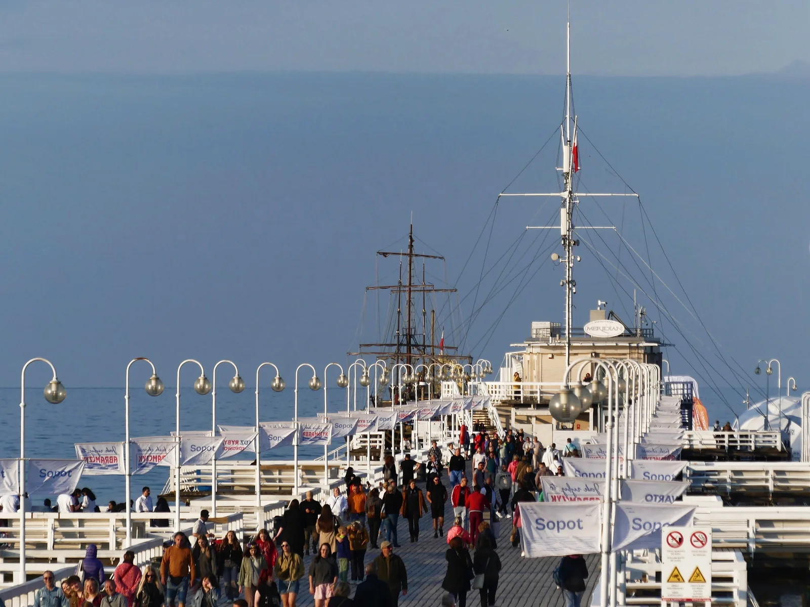 Pier in Sopot, tourist attraction, June 2024