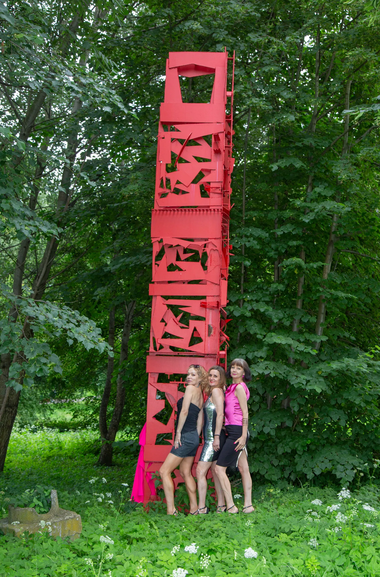 A spatial form commonly called "Światowid", is 6 meters high, created by Krystyna Sulewska-Figiela (co-workers: J. Sularski, J. Butryn, J. Liberski, W. Leszczyński) during the 1st