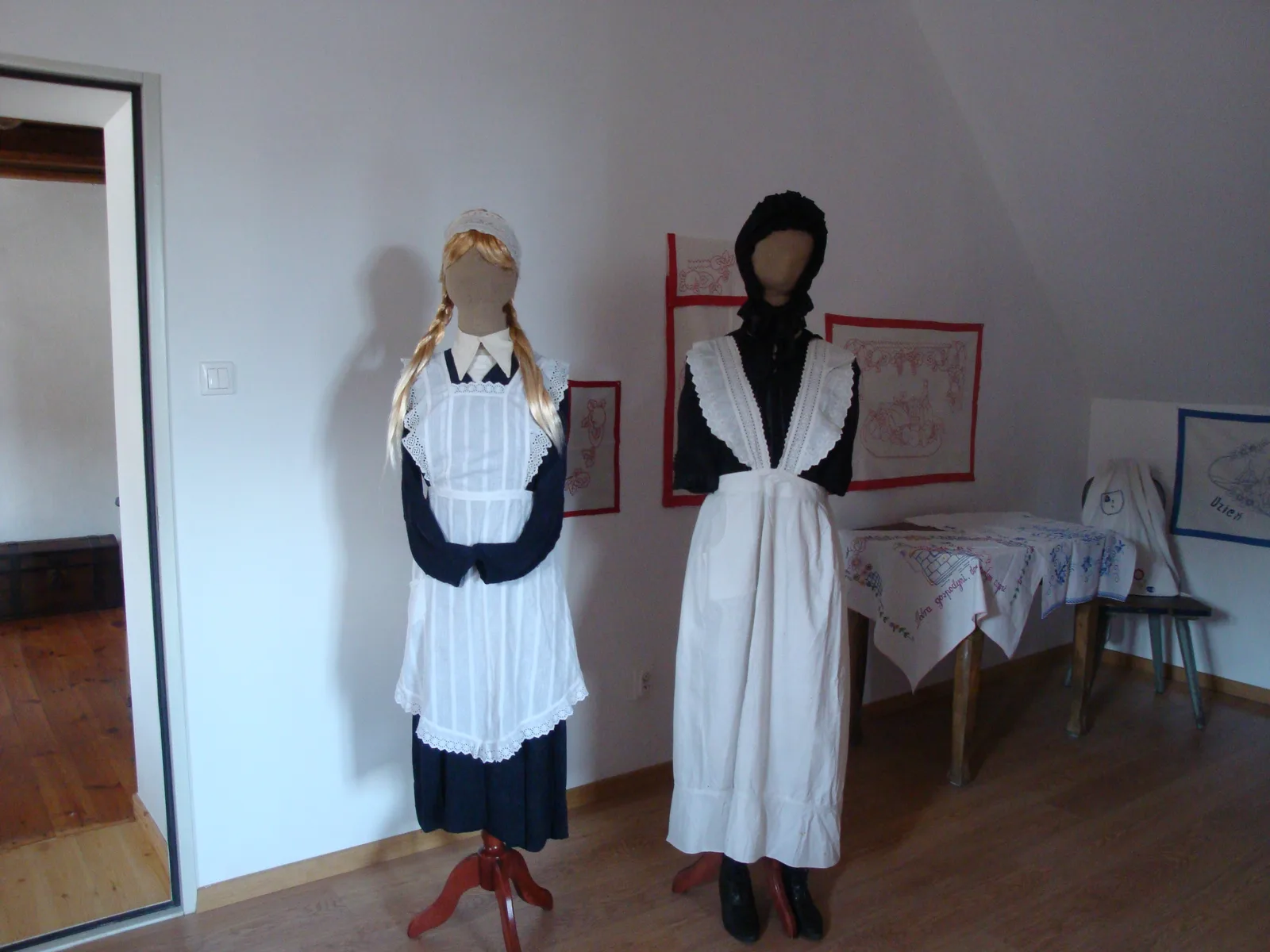The Florian Ceynowa Museum of the Puck Region in Puck. Kashubian women national costumes