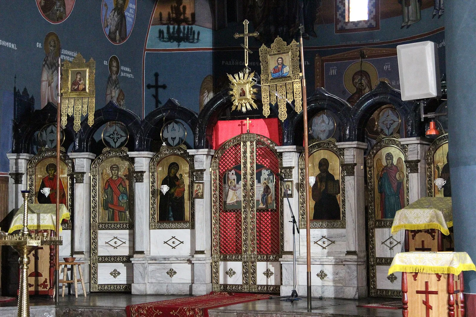 Interior of the Orthodox church of the Holy Trinity in Hajnówka