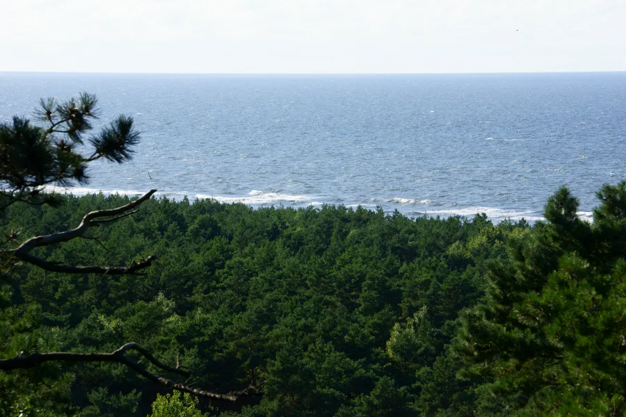 Krynica Morska, view from Wielbłądzi Garb on the sea