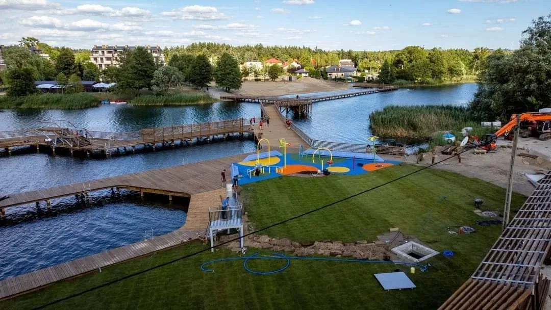 Plaża nad Jeziorem Brodno Wielkie