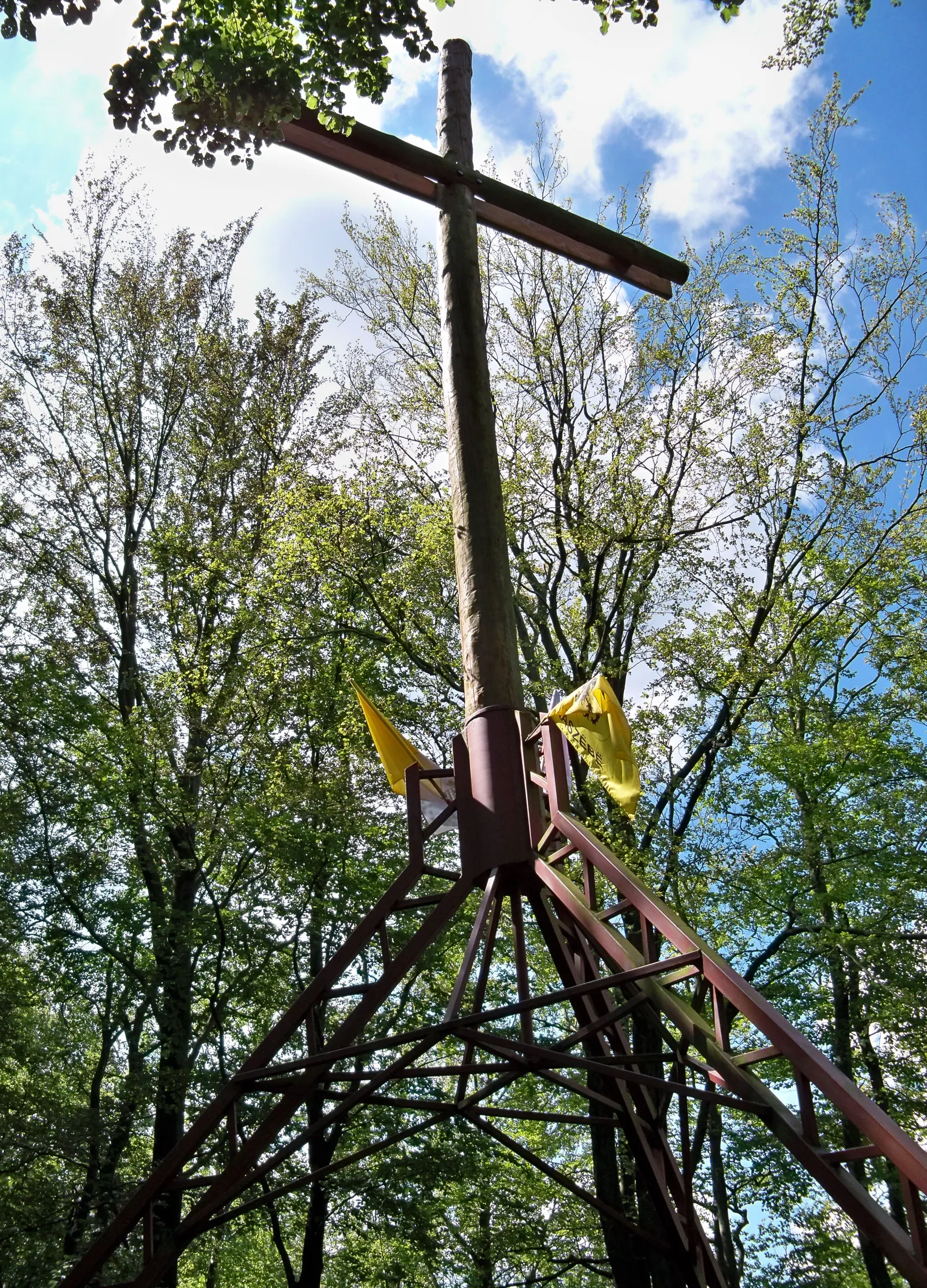 Krzyż papieski na Wieżycy