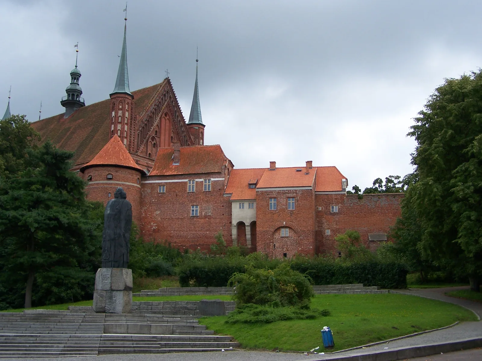 Cathedral and fortification in Frombork (Poland).