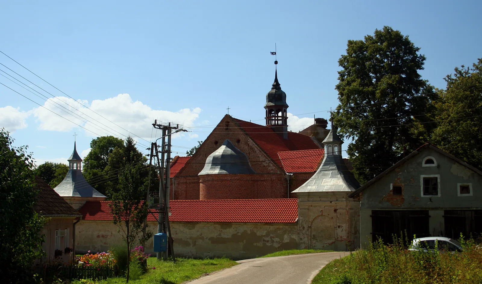 Fragment miejscowości Chwalęcin w powiecie lidzbarskim, w gminie Orneta
