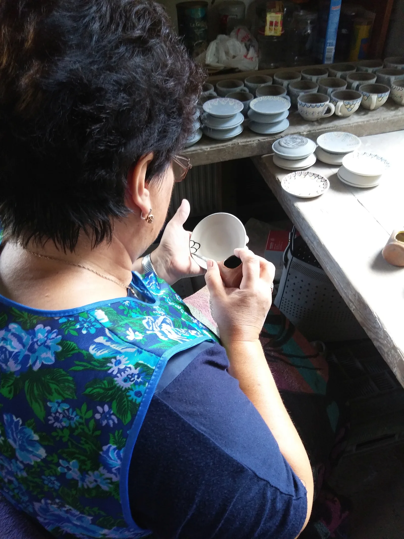 In the Kashubian Ceramic Museum in Chmielno