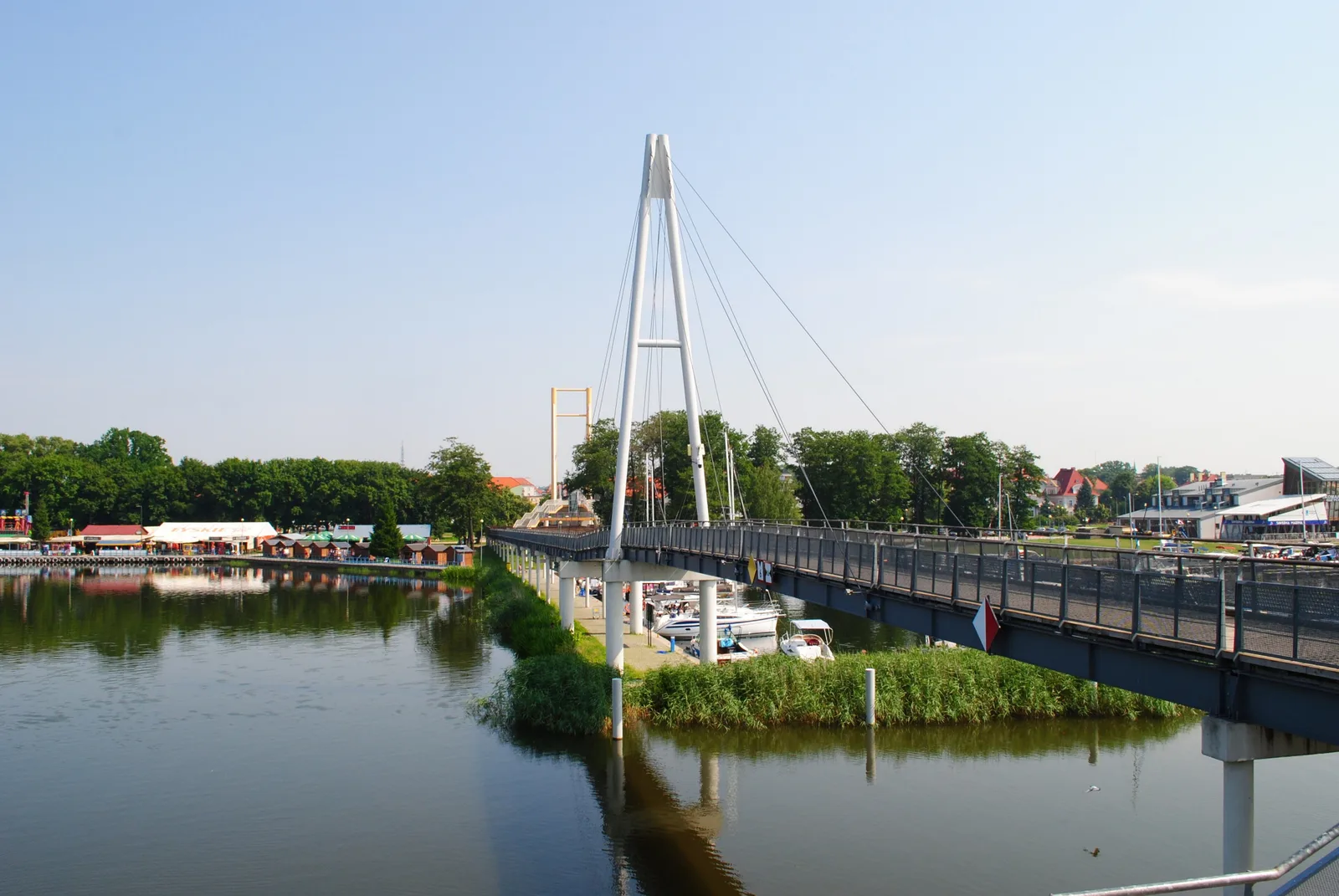 Giżycko. Most przy porcie