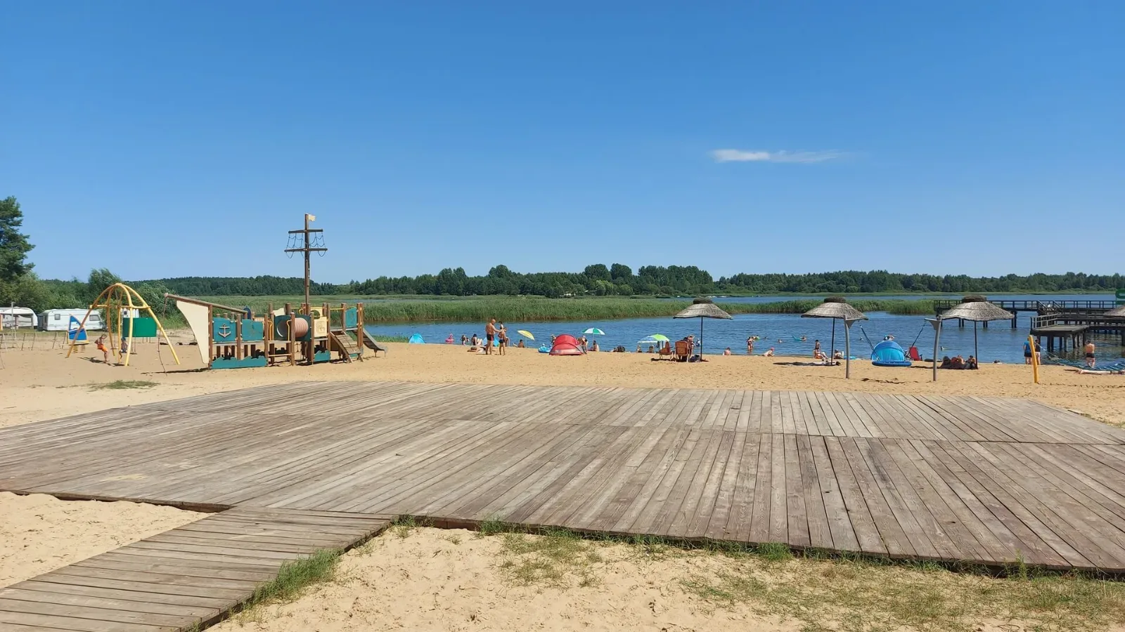 Plaża w Rudni nad Zalewem Siemianówka