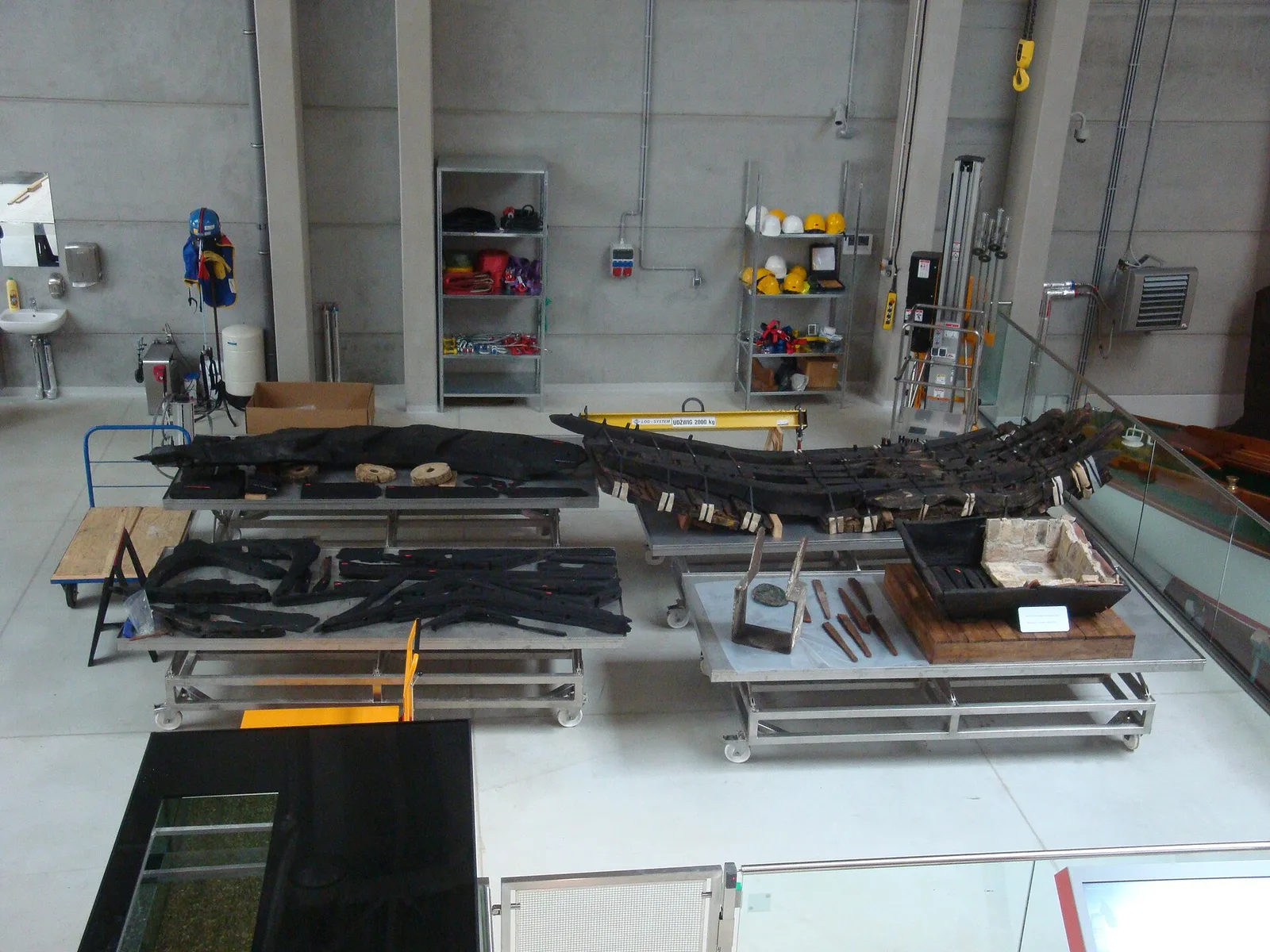 Workshop part of Shipwreck Conservation Centre in Tczew, Poland. Centrum Konserwacji Wraków Statków (Shipwreck Conservation Centre) in Tczew is branch of National Maritime Museum i