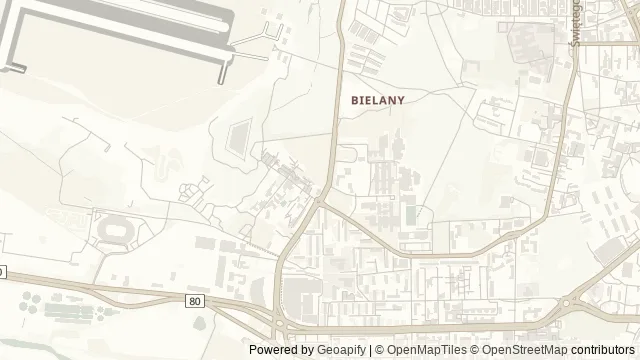 Mapa okolicy: AQUA Toruń — Toruń. Podgląd obejmuje około 3,6 km w poziomie.