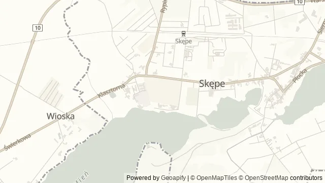 Mapa okolicy: Borek — Skępe, Kujawy i Pałuki. Podgląd obejmuje około 3,6 km w poziomie.