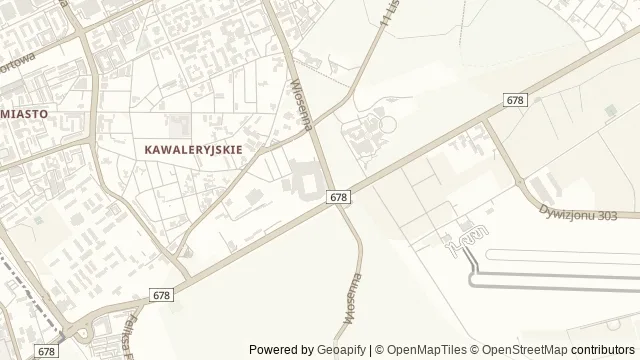 Mapa okolicy: Epi-Centrum Nauki — Białystok. Podgląd obejmuje około 3,6 km w poziomie.
