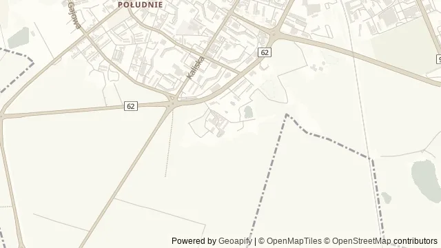 Mapa okolicy: Fajans Włocławski — zwiedzanie fabryki i warsztaty fajansowe — Włocławek, Kujawy i Pałuki. Podgląd obejmuje około 3,6 km w poziomie.
