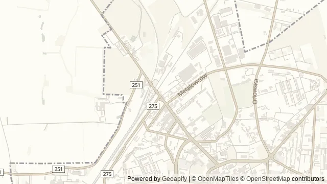 Mapa okolicy: Inowrocławska Terma — Inowrocław, Kujawy i Pałuki. Podgląd obejmuje około 3,6 km w poziomie.