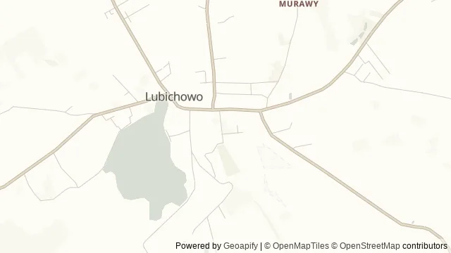Mapa okolicy: Jezioro Ocypel — Ocypel, Kociewie. Podgląd obejmuje około 3,6 km w poziomie.