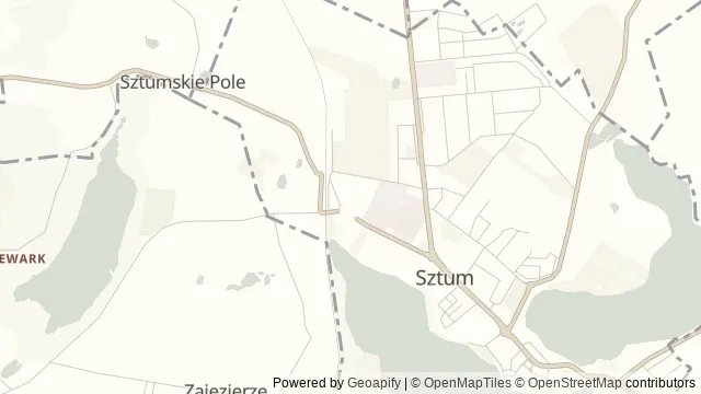 Mapa okolicy: Jezioro Sztumskie — Sztum, Żuławy. Podgląd obejmuje około 3,6 km w poziomie.