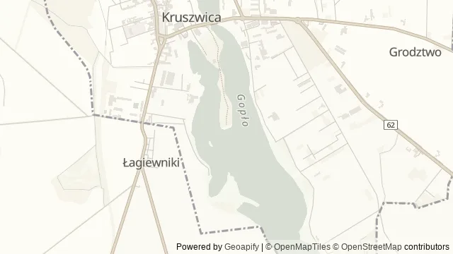 Mapa okolicy: Kąpielisko „Cypel” na Półwyspie Rzepowskim — Kruszwica, Kujawy i Pałuki. Podgląd obejmuje około 3,6 km w poziomie.