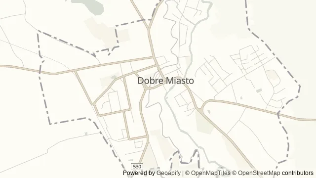 Mapa okolicy: Kolegiata w Dobrym Mieście — Dobre Miasto, Warmia. Podgląd obejmuje około 3,6 km w poziomie.