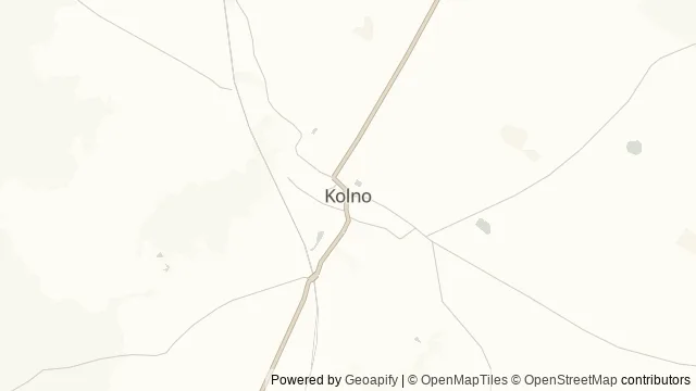 Mapa okolicy: Kolno — kościół Trzech Króli — Kolno, Warmia. Podgląd obejmuje około 3,6 km w poziomie.