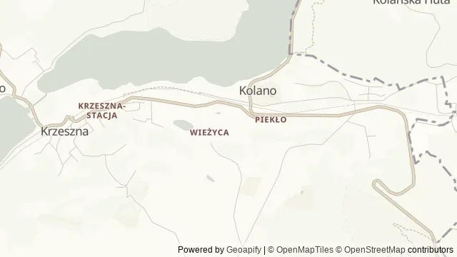 Mapa okolicy: Centrum Aktywnego Wypoczynku Koszałkowo — Szymbark, Kaszuby. Podgląd obejmuje około 3,6 km w poziomie.