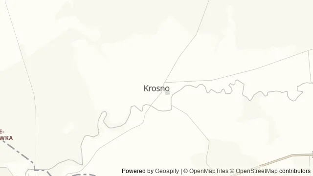 Mapa okolicy: Krosno — Mała Święta Lipka — Krosno, Warmia. Podgląd obejmuje około 3,6 km w poziomie.