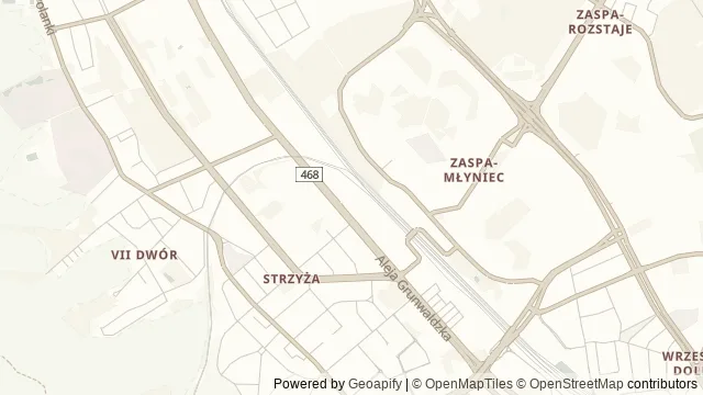 Mapa okolicy: Loopy's World - Rodzinne Centrum Rozrywki w Gdańsku — Gdańsk. Podgląd obejmuje około 3,6 km w poziomie.