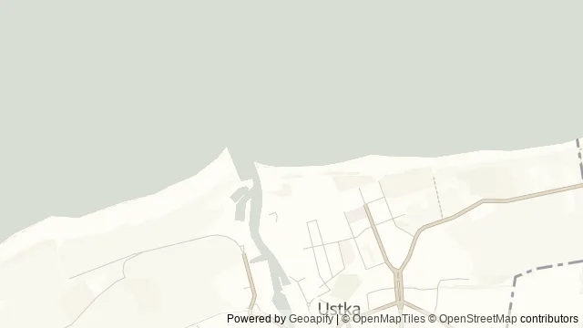 Mapa okolicy: Molo w Ustce — Ustka, Wybrzeże Słowińskie. Podgląd obejmuje około 3,6 km w poziomie.