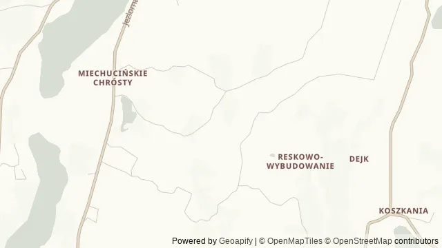 Mapa okolicy: Muzeum Ceramiki Kaszubskiej Neclów w Chmielnie — Chmielno, Kaszuby. Podgląd obejmuje około 3,6 km w poziomie.