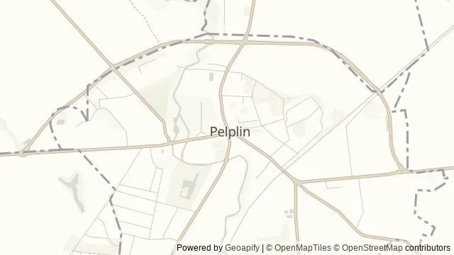 Mapa okolicy: Muzeum Diecezjalne w Pelplinie — Pelplin, Kociewie. Podgląd obejmuje około 3,6 km w poziomie.