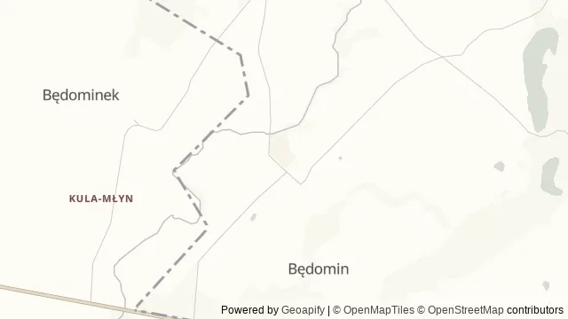 Mapa okolicy: Muzeum Hymnu Narodowego w Będominie — Będomin, Kaszuby. Podgląd obejmuje około 3,6 km w poziomie.