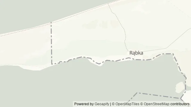 Mapa okolicy: Muzeum Wyrzutni Rakiet w Łebie — Łeba, Wybrzeże Słowińskie. Podgląd obejmuje około 3,6 km w poziomie.